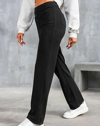 Frieda | High-Waist-Hose mit Weitem Bein